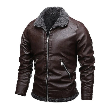 Classic Slim Fit Genuine Leather Jacket
