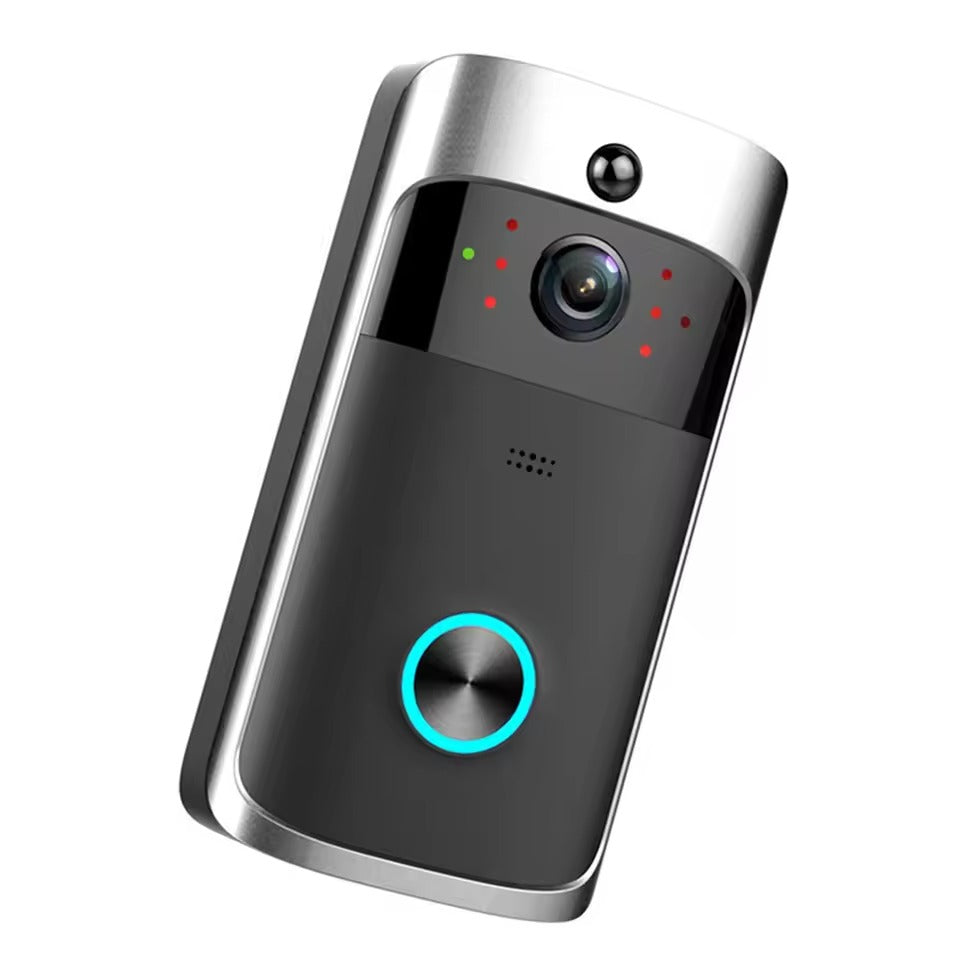 Smart Wi-Fi Video Doorbell with Night Vision and Mic