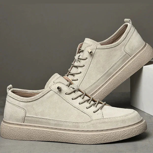 Authentic Leather Low Top Sneakers