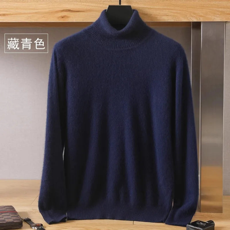 Premium Warm Crew Neck Cashmere Sweater for Men