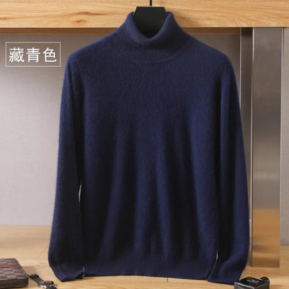 Premium Warm Crew Neck Cashmere Sweater for Men