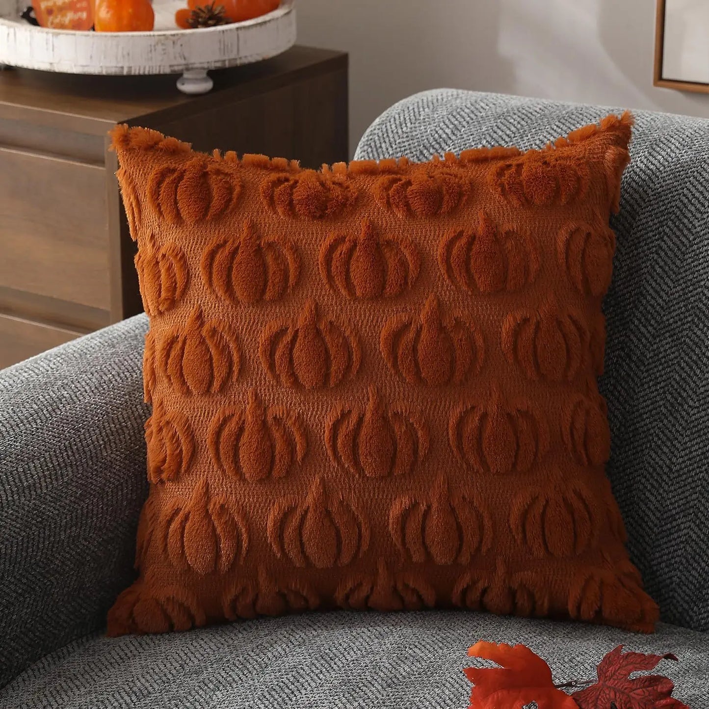 Pumpkin Pillow Covers Orange