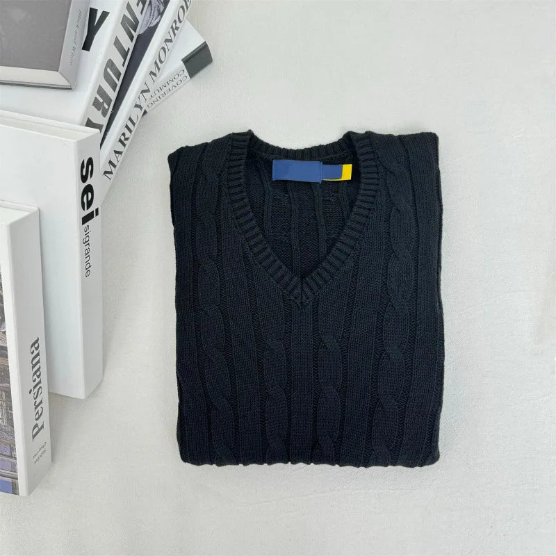 Comfortable Loose Fit Crew Neck Pullover Sweater