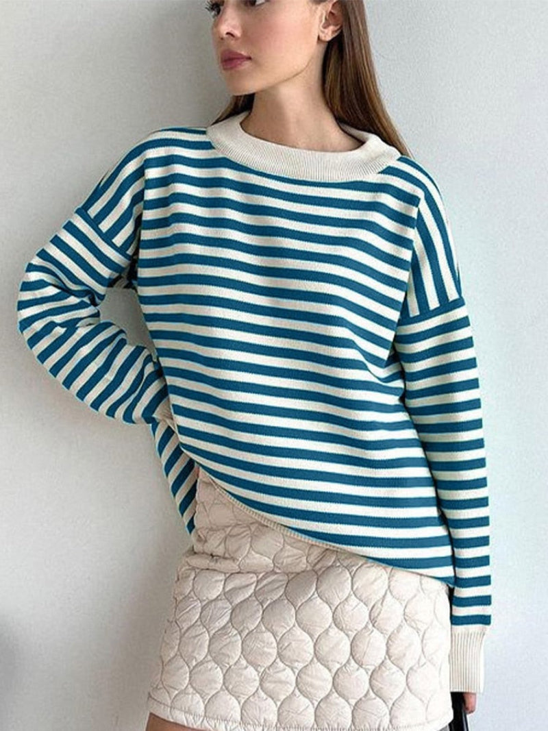 Soft Large Crew Neck Winter Pullover Sweater
