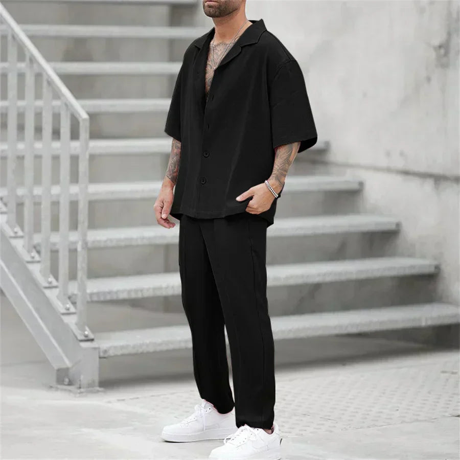 Classic Casual Mens Summer Outfit Set - OutfitLondon