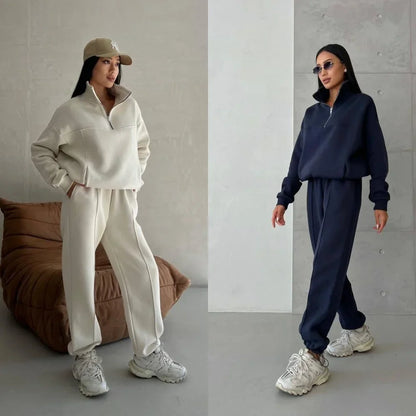 Soft Women's Sweatpants Hoodie Set - OutfitLondon