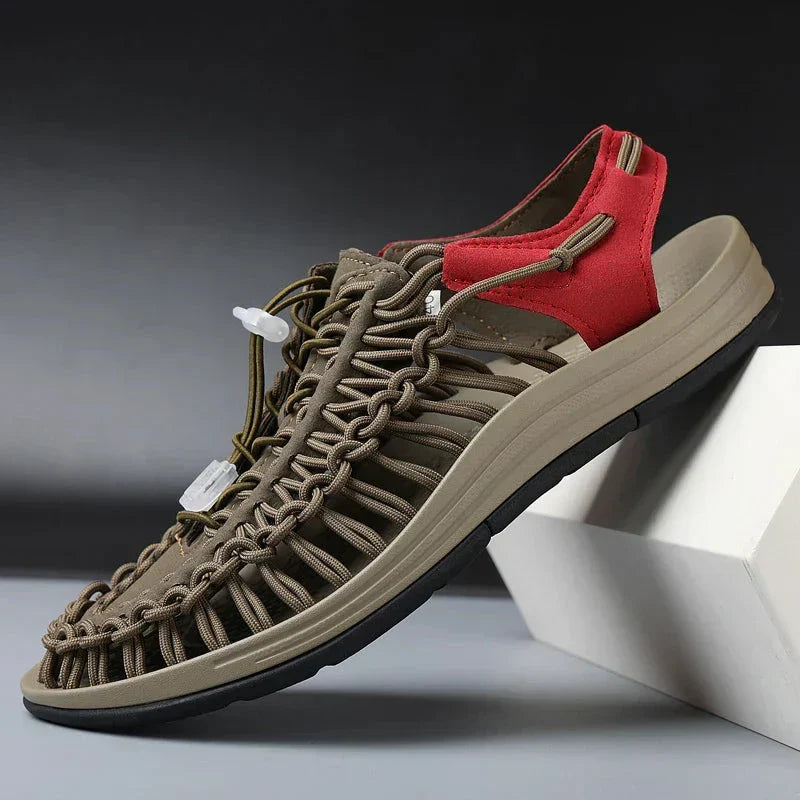 Comfortable Knit Sport Sandals – Soft Braided Strap Design