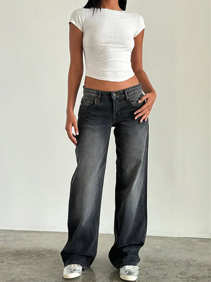 Relaxed Fit Classic Straight Jeans