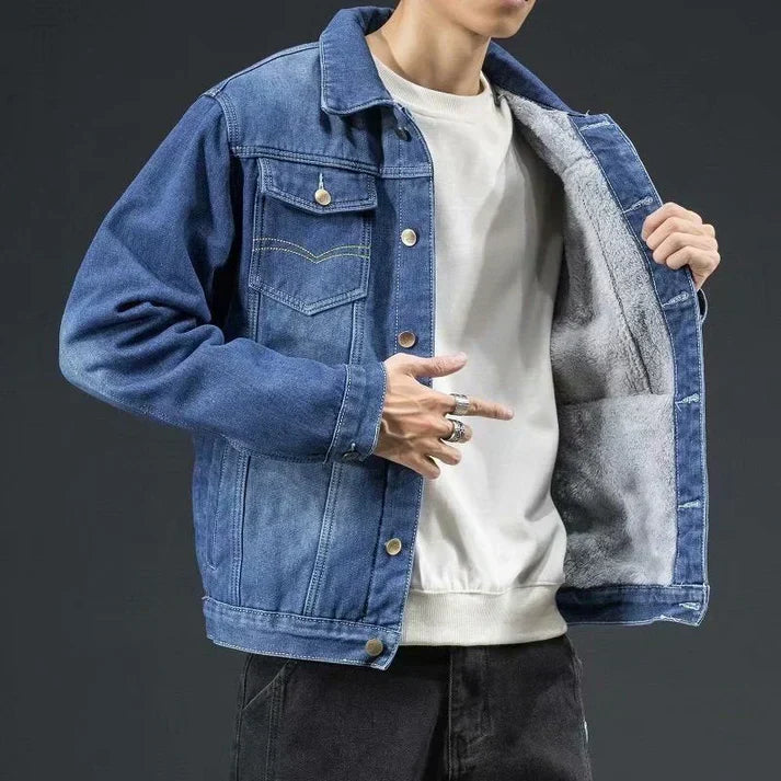 Thermal Fleece Lined Denim Jacket