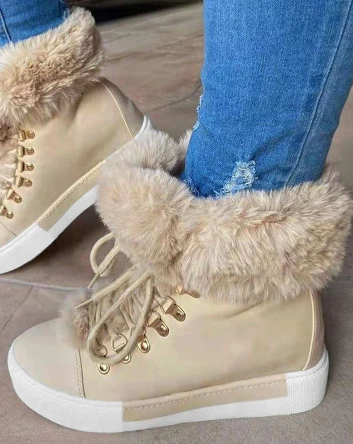 Cozy Women's Winter Ankle Boots – Soft and Warm - OutfitLondon