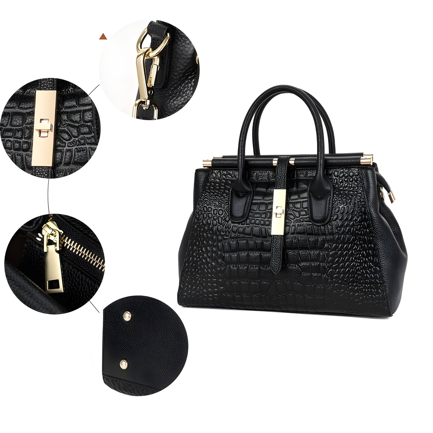Stylish Crocodile Pattern Tote Bag