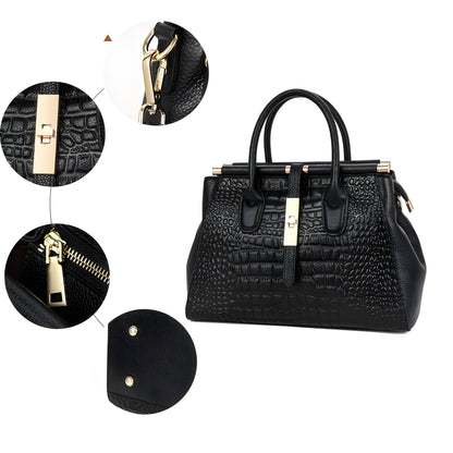 Stylish Crocodile Pattern Tote Bag