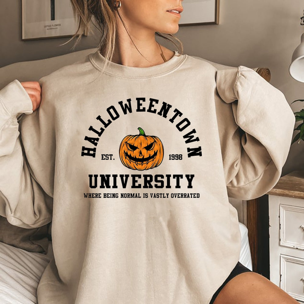 Cozy Female Halloween Pullover Sweater