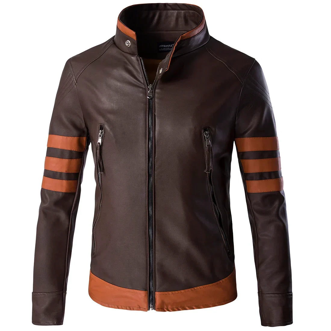 Men's Vintage Motorcycle Faux Leather Jacket - OutfitLondon