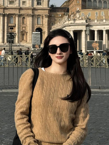 Soft Large Women's Thick Knit Sweater