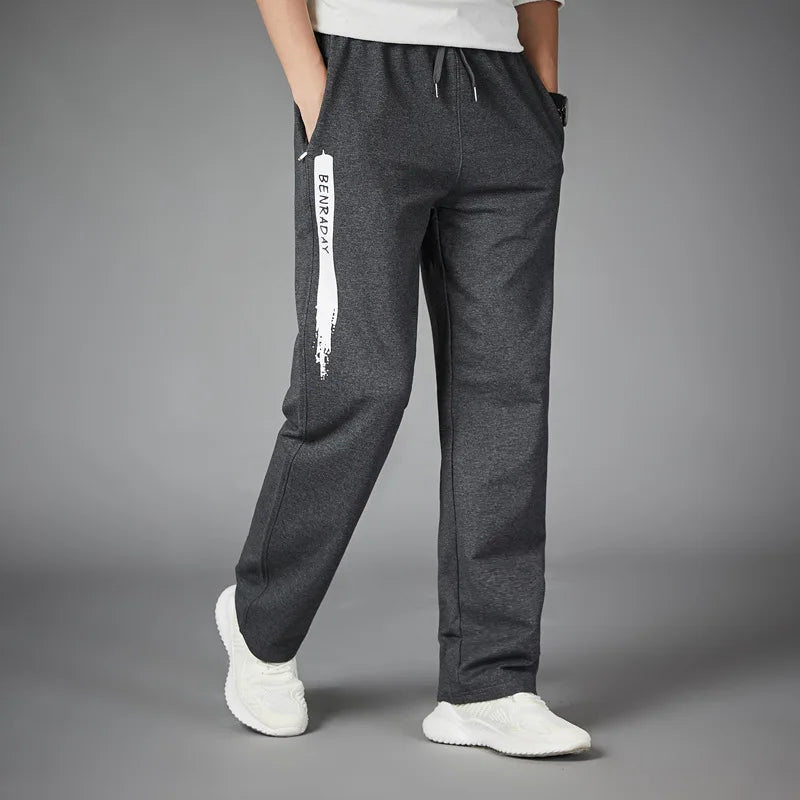 Relaxed Fit Mens Striped Sweatpants