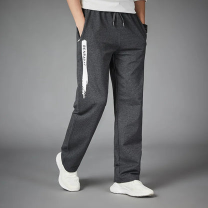 Relaxed Fit Mens Striped Sweatpants