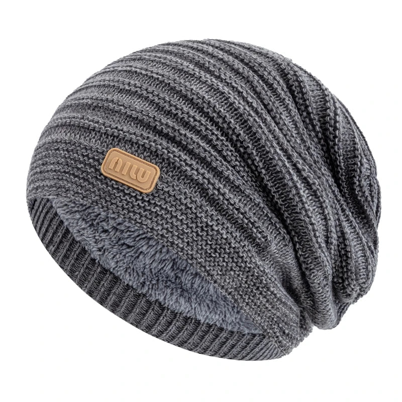 Cozy Striped Beanie Winter Cap