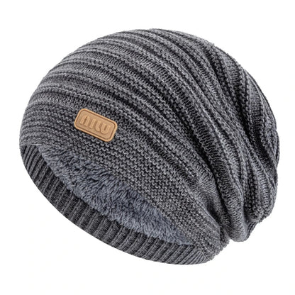 Cozy Striped Beanie Winter Cap