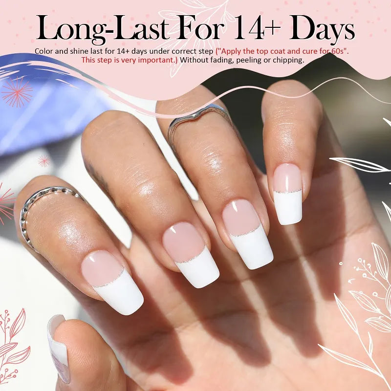 Nail Art Sticker Kit with LED Light