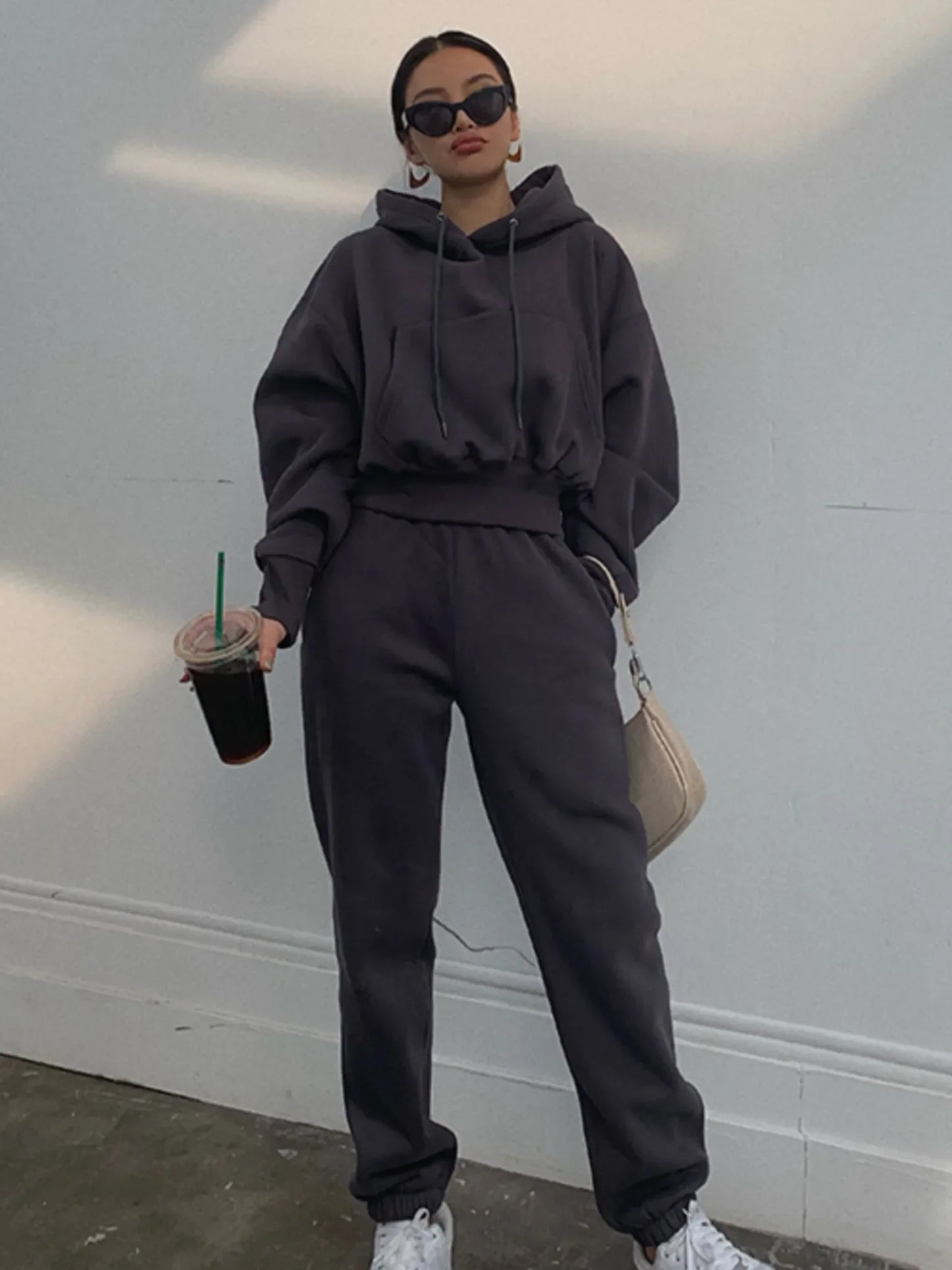 Cozy Fleece Sweat Suit for Ladies