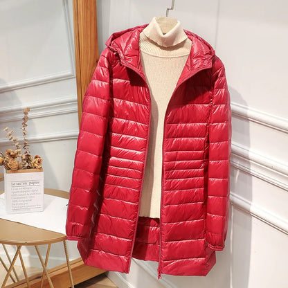 Women's Waterproof Down Filled Winter Jacket with Bag