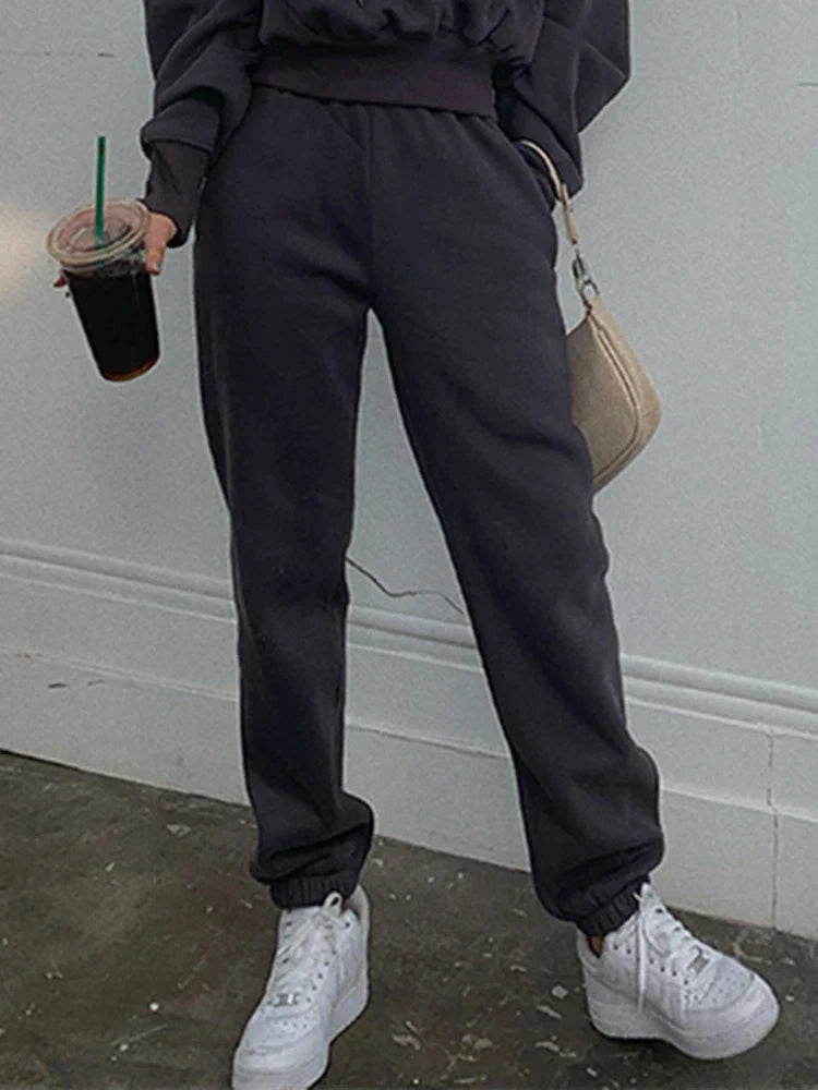 Cozy Fleece Sweat Suit for Ladies