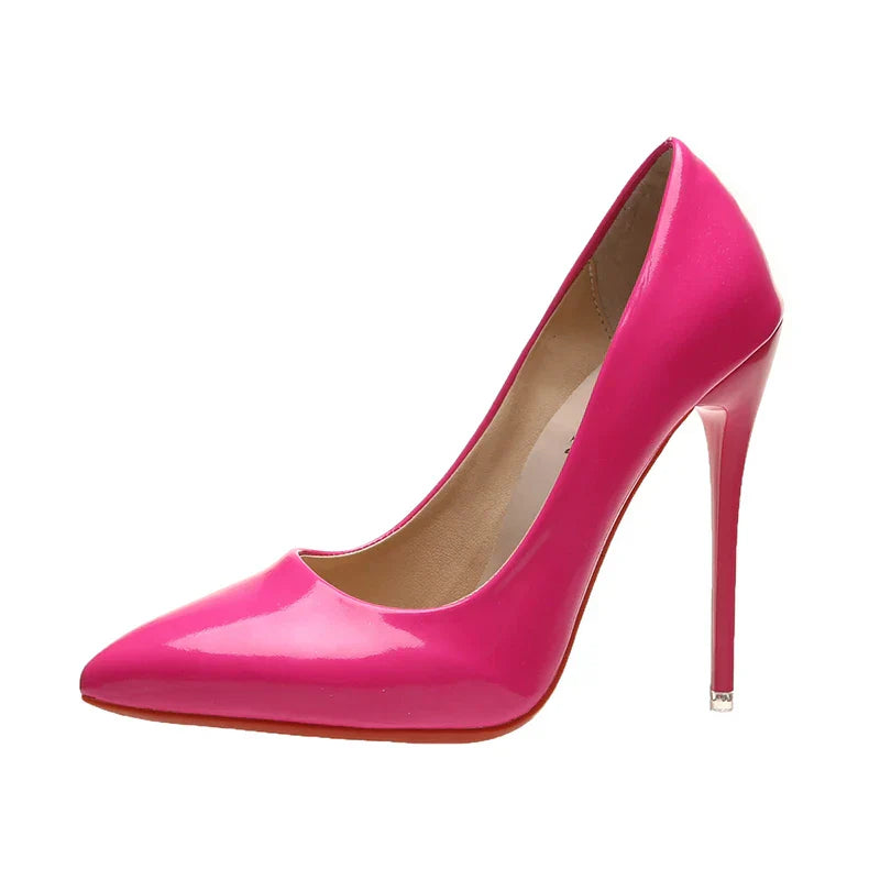 Women's 5 Inch Shiny Stiletto Heels