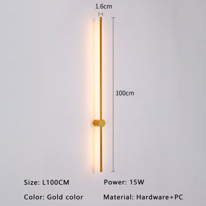 Luxury Black Gold LED Wall Light Fixture