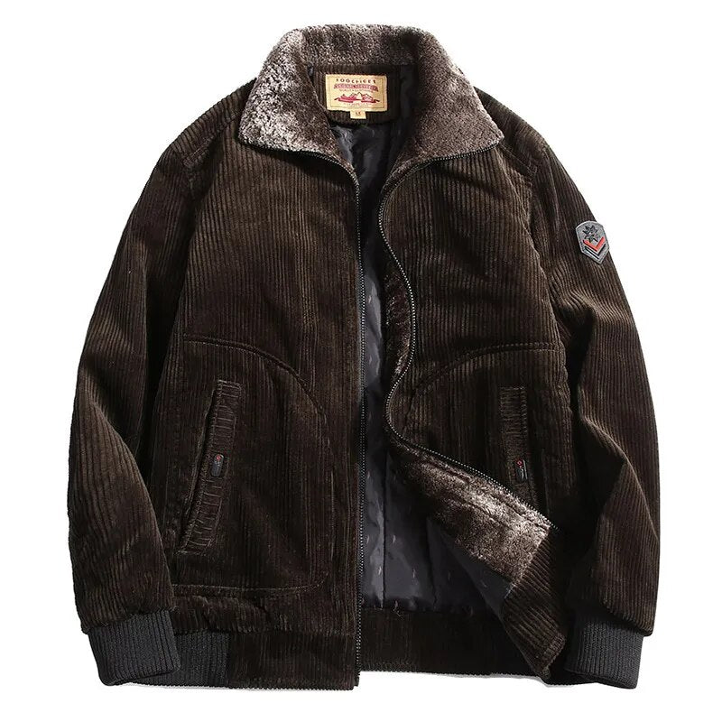 Warm & Fashionable Corduroy Coat