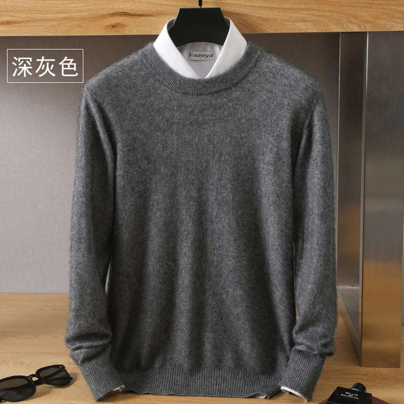 Luxurious High Quality Crew Neck Cashmere Sweater