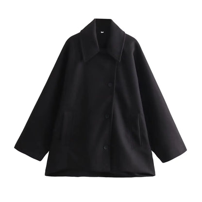 Relaxed Fit Rainproof Long Coat