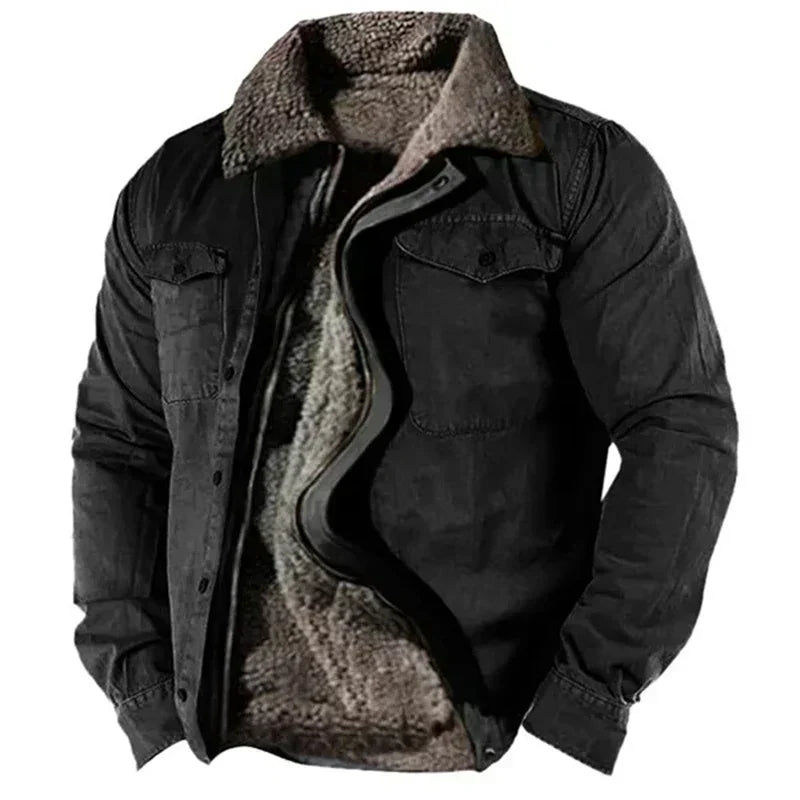 Warm Fleece Lined Casual Parka Jacket