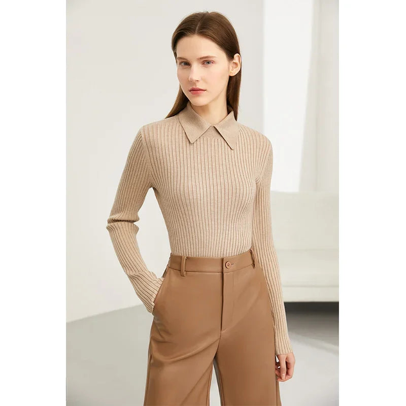 Women's Wool Polo Shirt