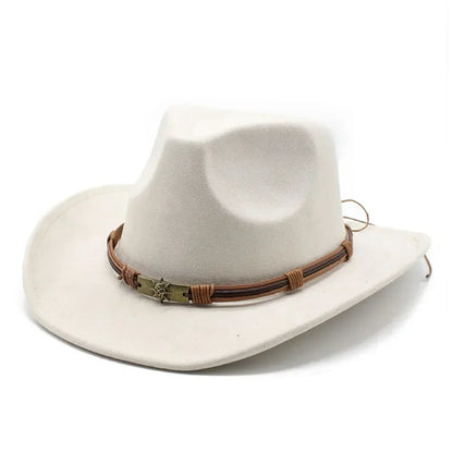 Rustic Western Style Felt Hat