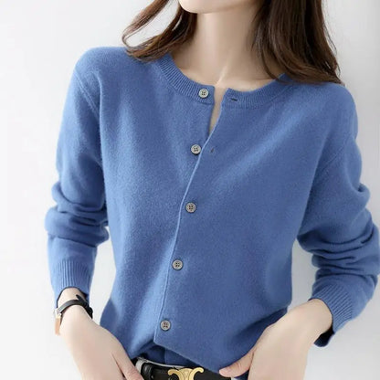 Soft Women's Open Front Cashmere Cardigan Sweater