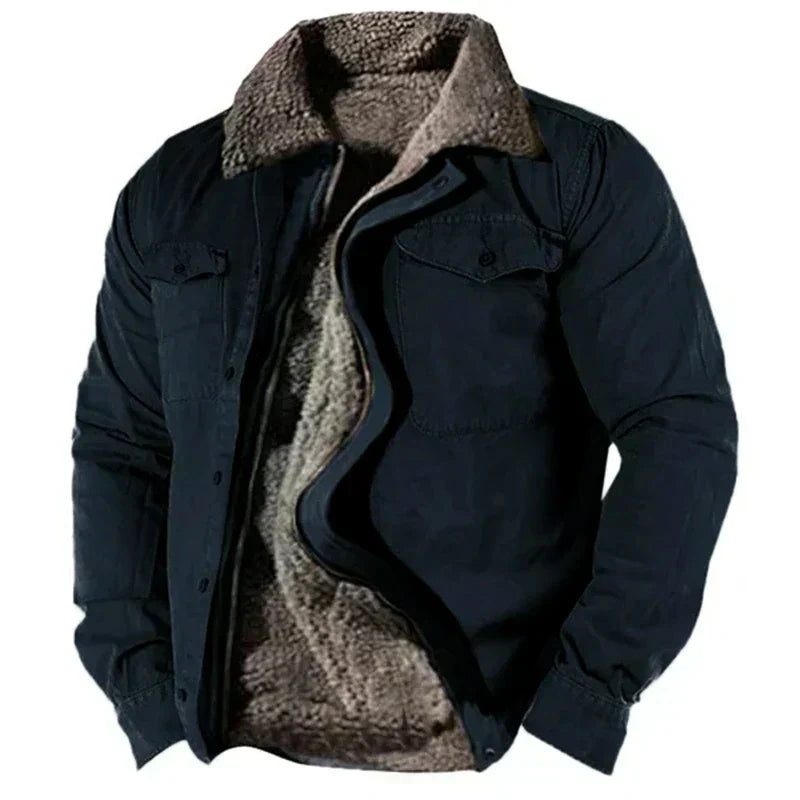 Warm Fleece Lined Casual Parka Jacket