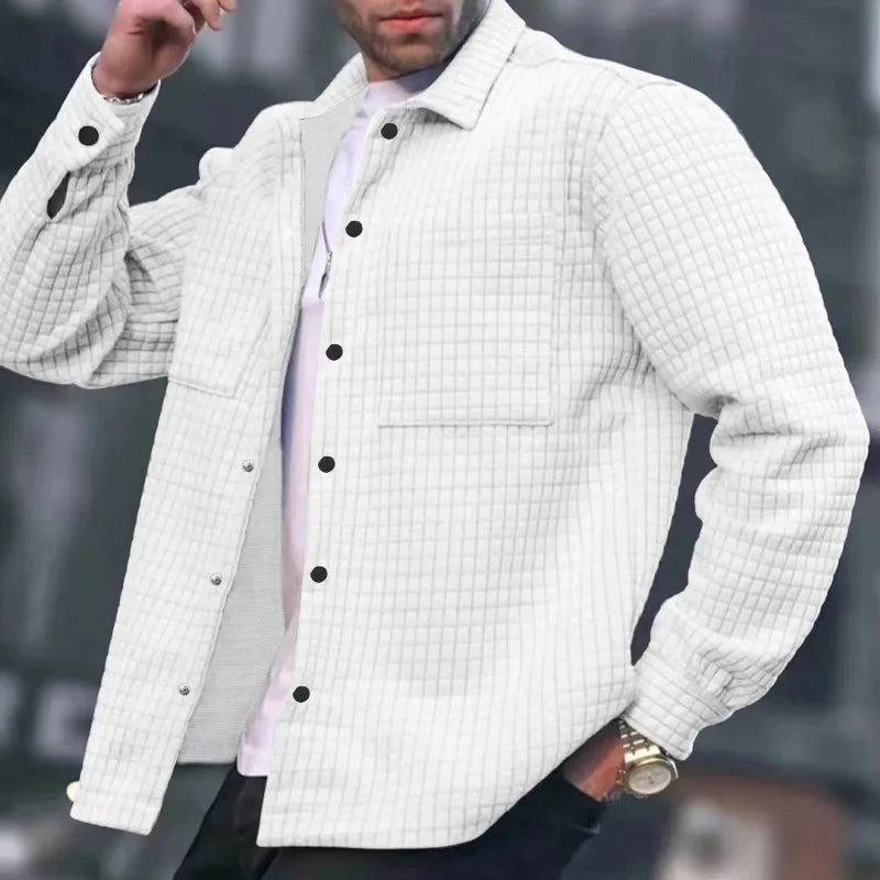 Casual Quilted Bomber Jacket