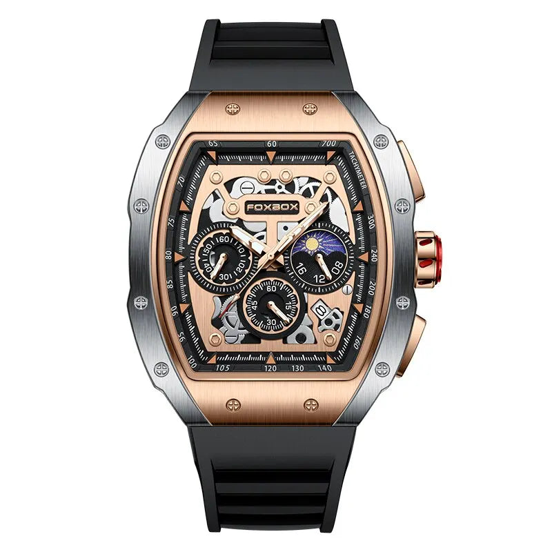 Sporty Mens Leather Watch