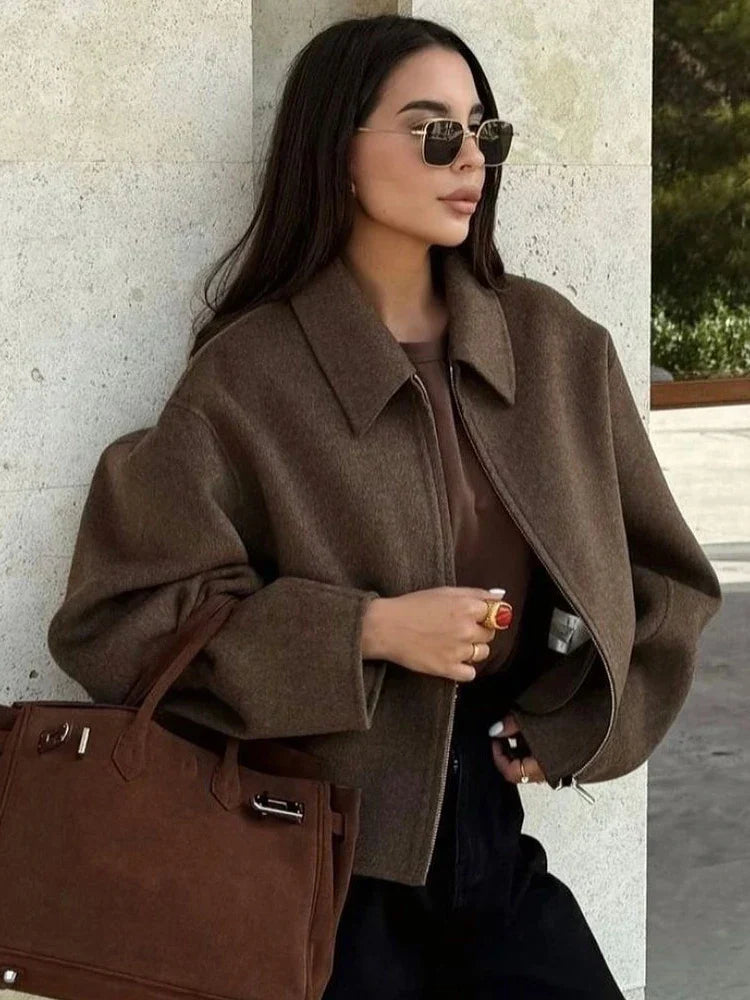 Timeless Brown Wool Trench Coat - OutfitLondon