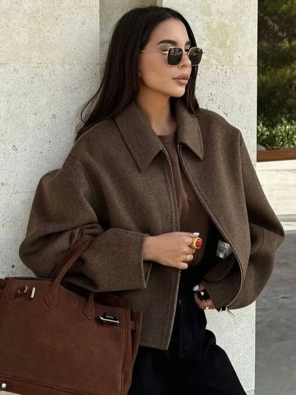 Timeless Brown Wool Trench Coat - OutfitLondon
