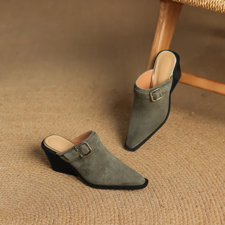 Luxury Soft Slip On Mules
