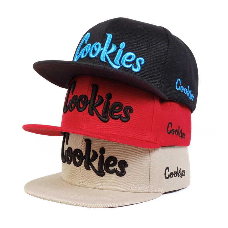 Embroidered Snapback Hat Cookies Design - OutfitLondon