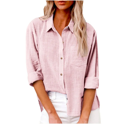 Women's Simple Relaxed Cotton Shirt