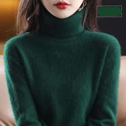 Women's Soft Luxury Cashmere Crew Neck Winter Sweater