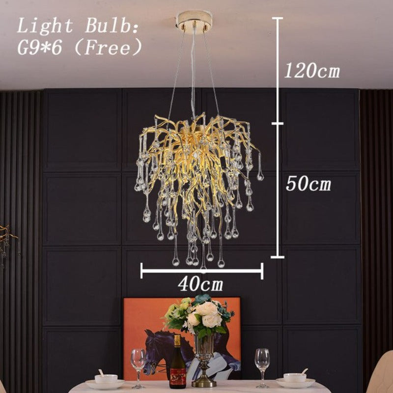 Elegant Glass Drop LED Pendant Light