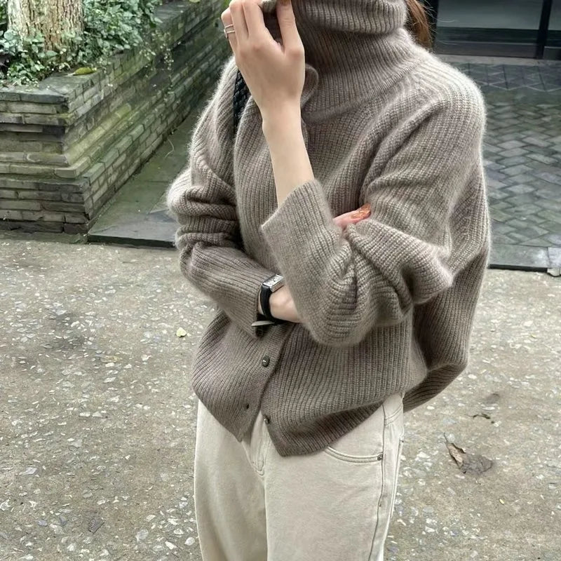 Soft Women's Knitted Cardigan Sweater