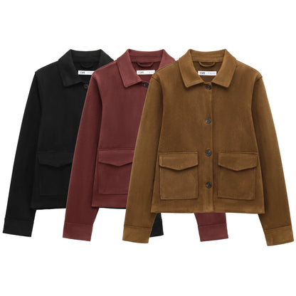 Ladies Short Down Filled Winter Coat - OutfitLondon