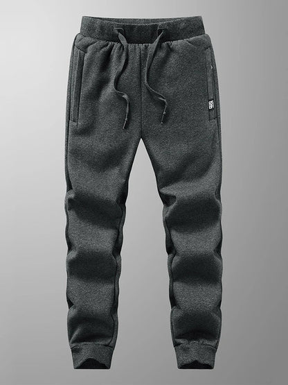 Soft Mens Fleece Sweatpants with Zip Pockets