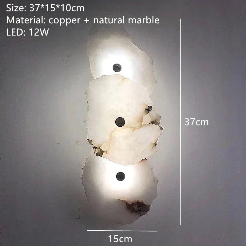 Elegant LED Wall Lamp With Copper Accents